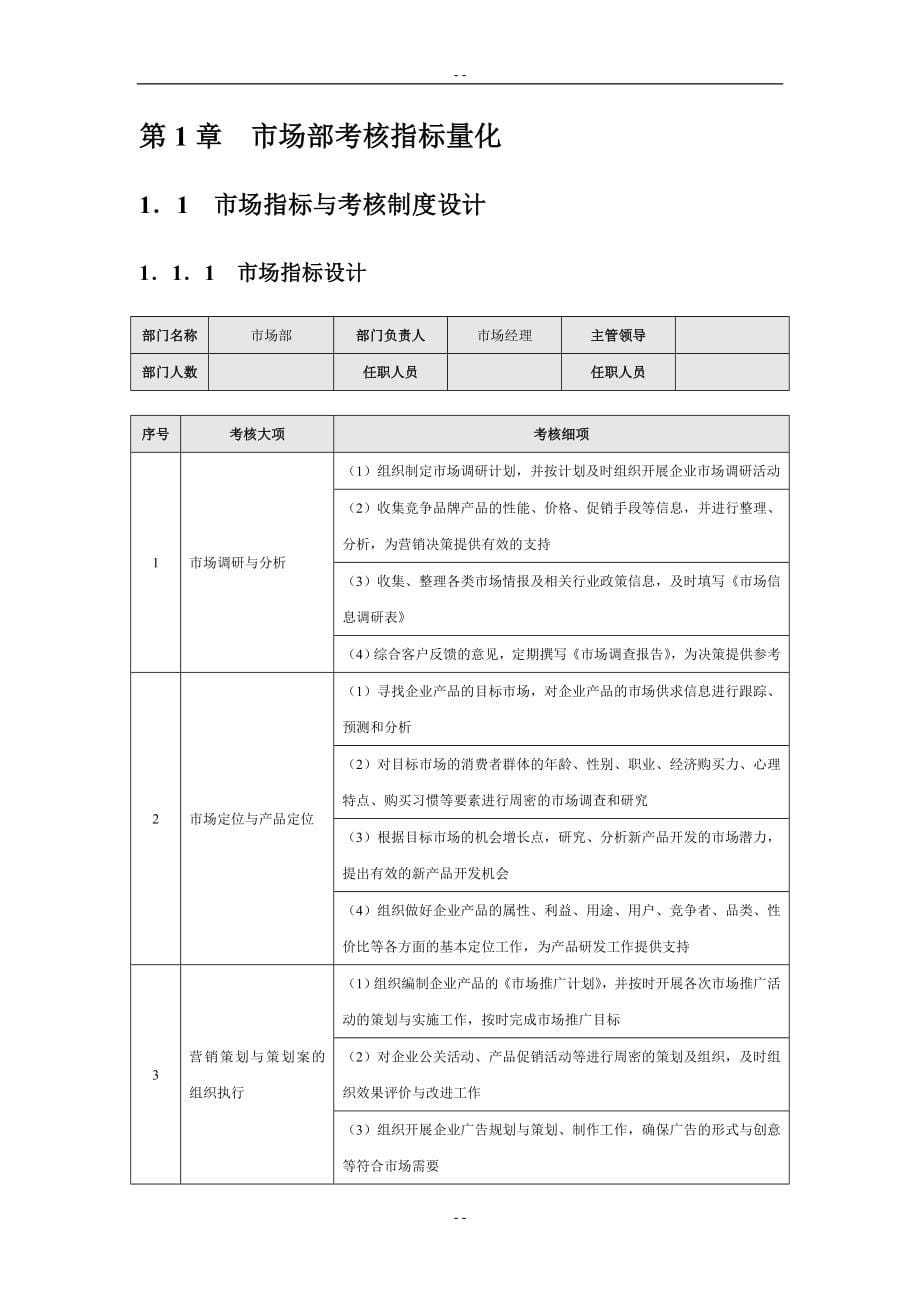 《弗布克考核细化设计之销售人员绩效量化_第5页