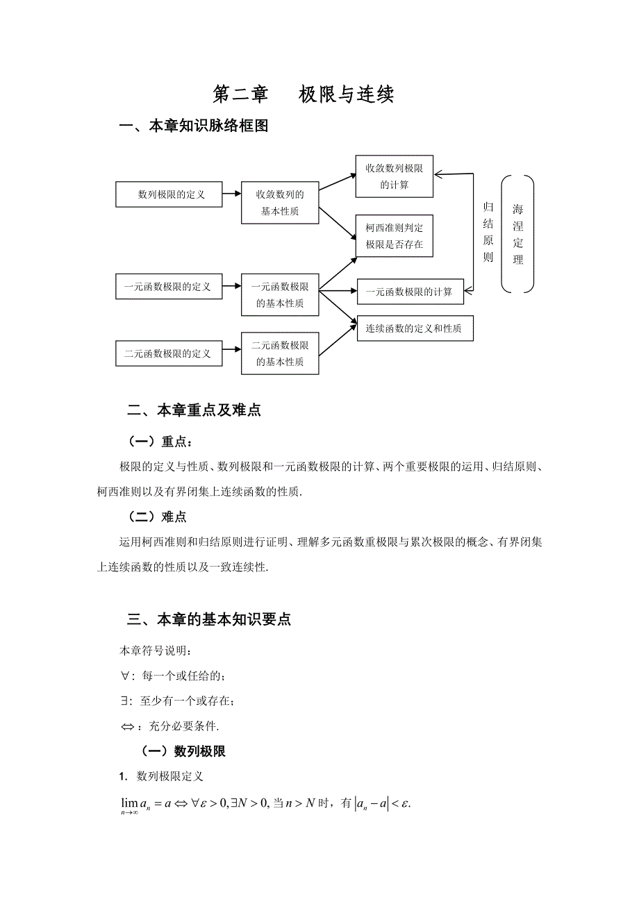 《数学分析》第二章极限与连续_第1页