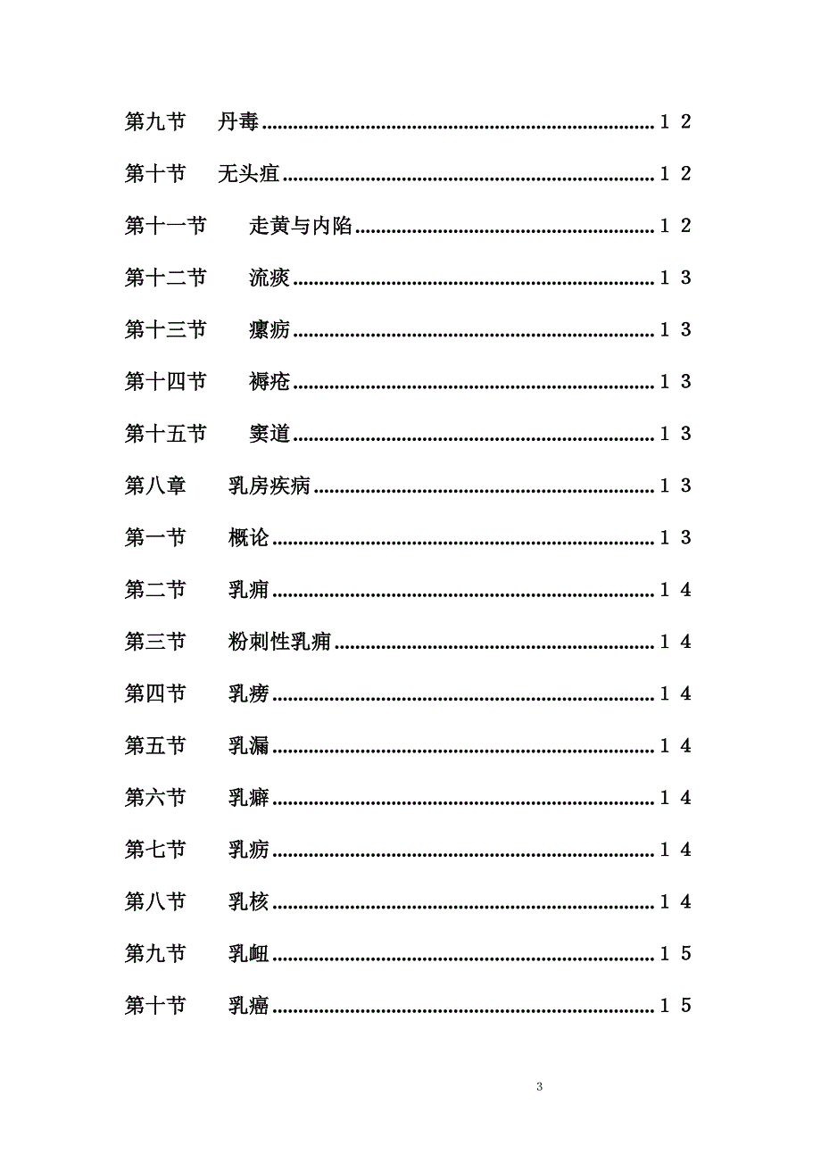 中医外科学习题集doc_第3页