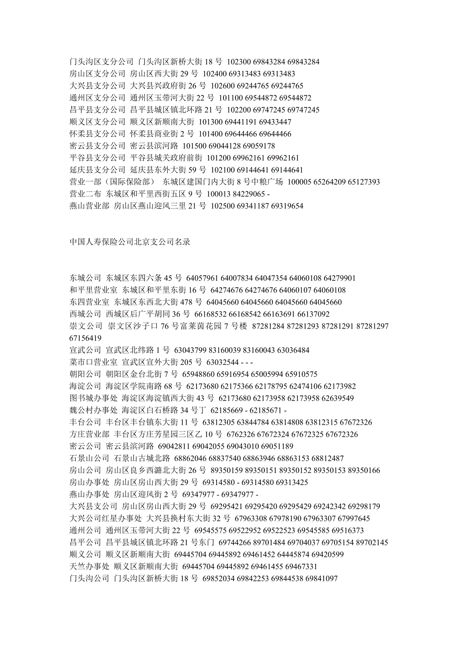 北京市保险 公司名_第2页