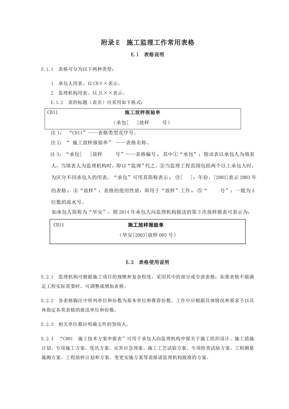 SL288-2014《水利工程施工监理规范》全套表格(复核)_第1页