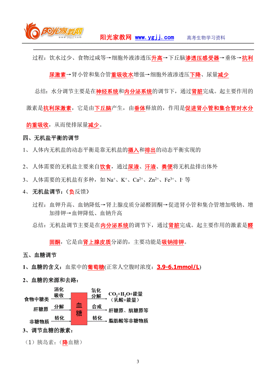 2008生物必修3复习提纲(必修)_第3页