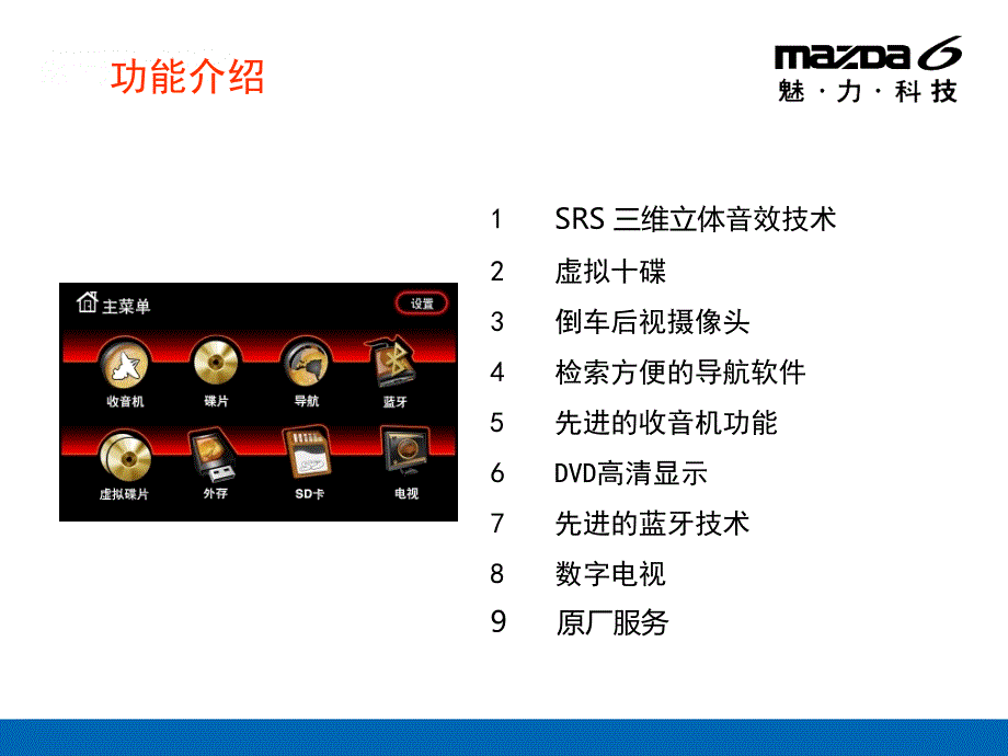 2012年mazda6导航限量版导航产品培训课件_第2页