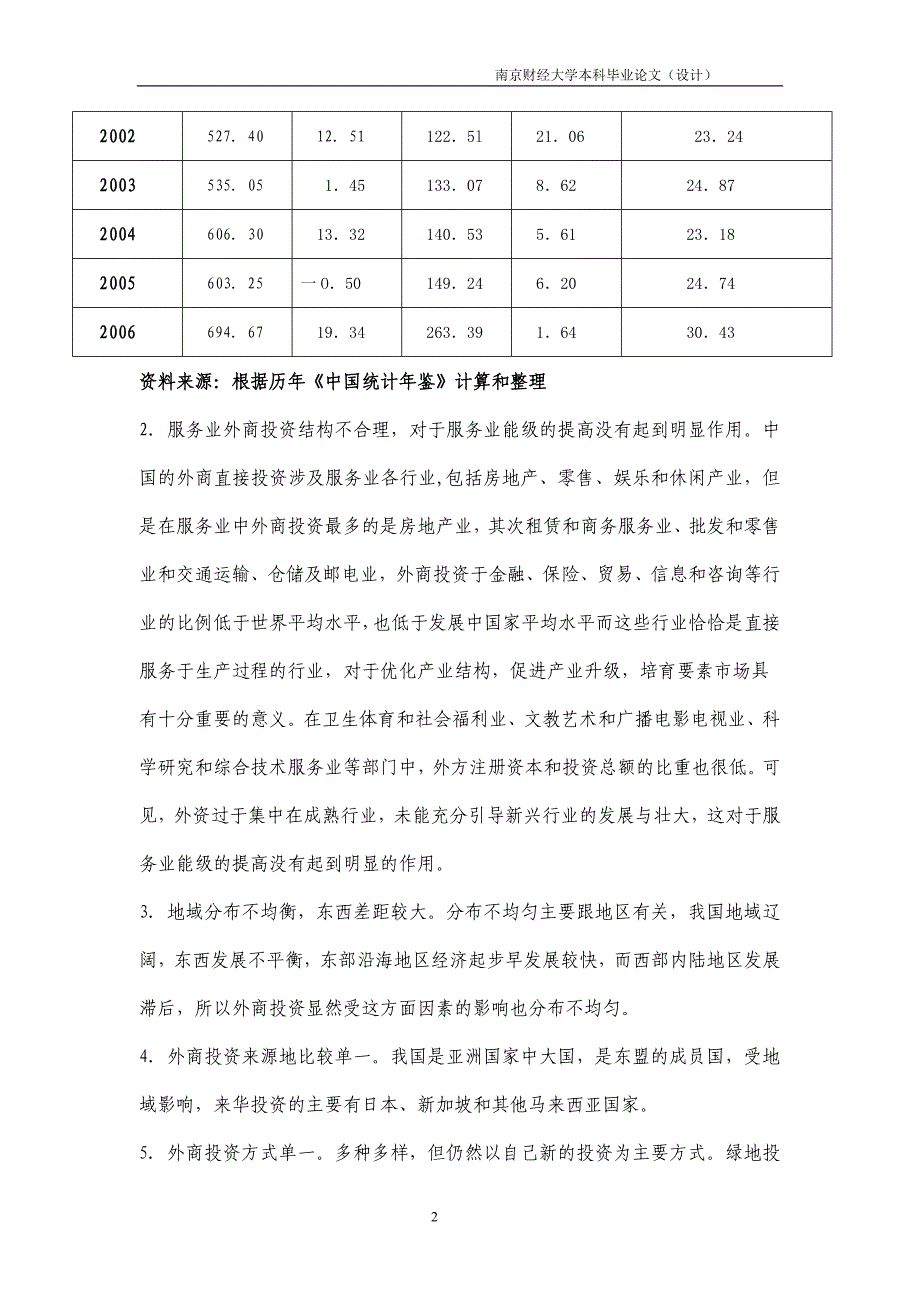 外商直接投资对我国服务业发展的研究_第2页