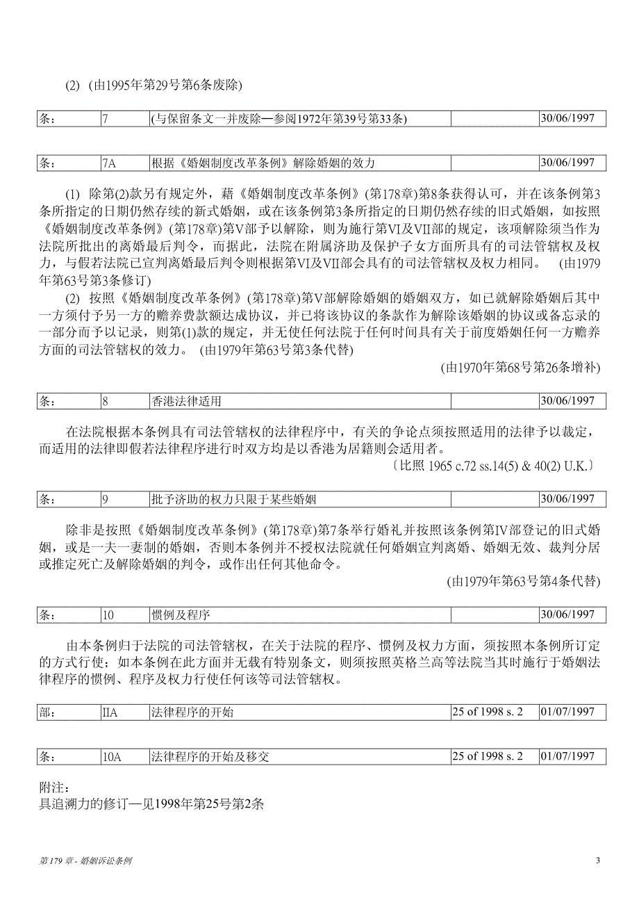 本条例旨在就管限婚姻诉讼方面的法律，和就婚姻诉讼所附带引起或与此_第3页