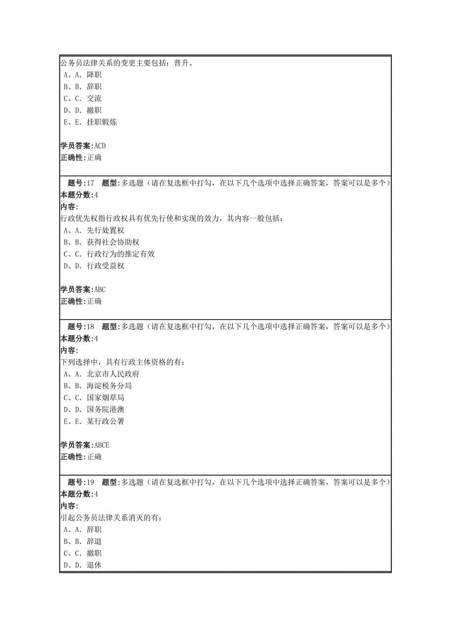 兰大网校行政法及行政诉讼法第四套作业及答案_第5页