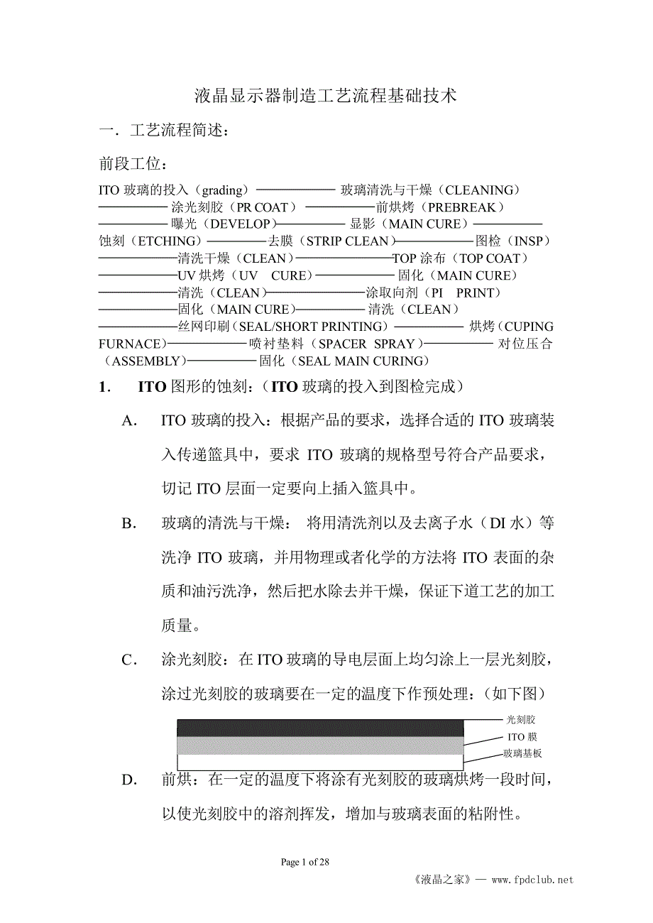 液晶显示器制造工艺流程基础技术_第1页