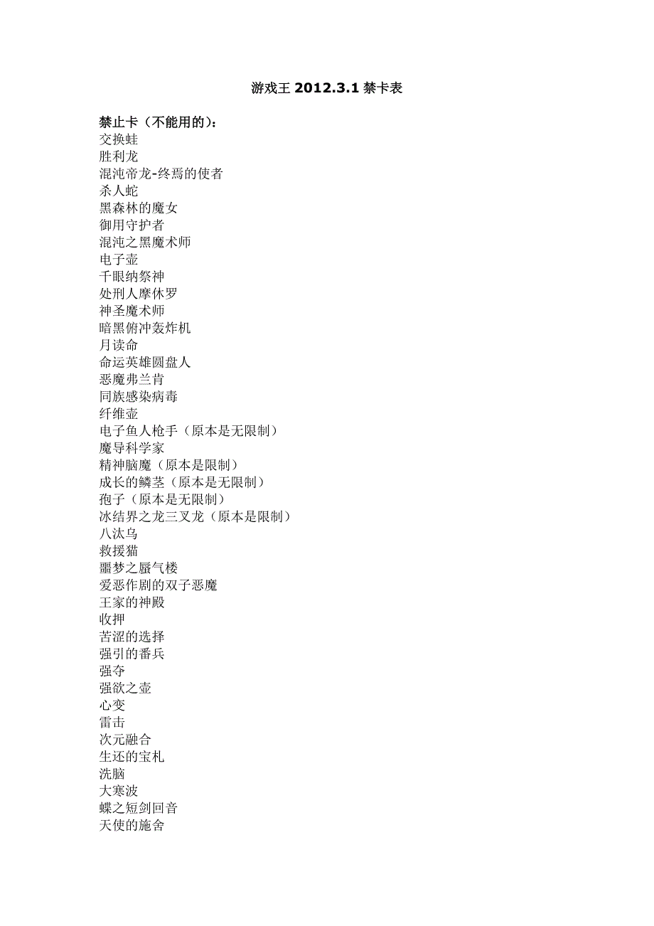 2012.3.1禁卡表_第1页