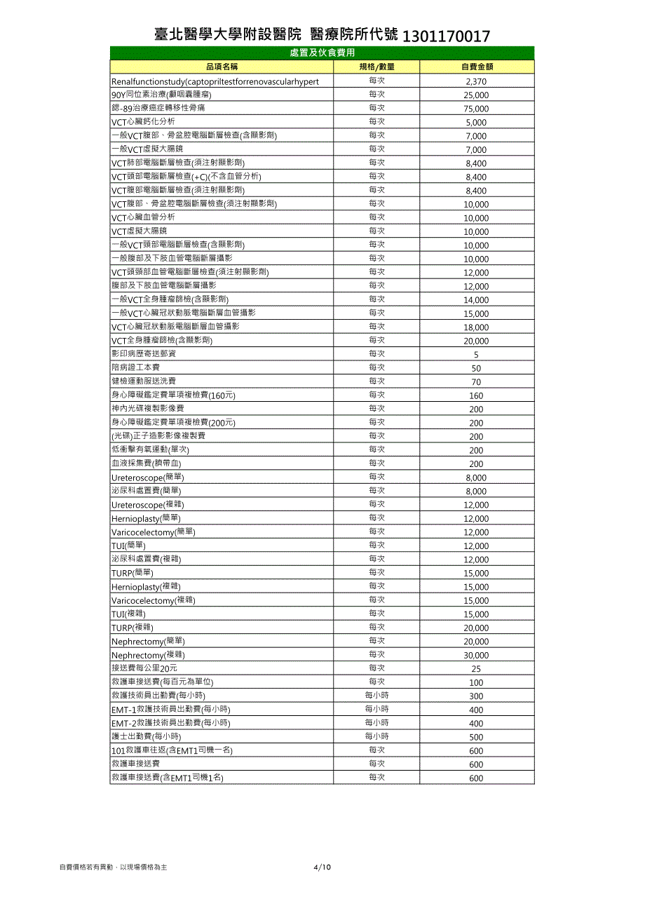 台北医学大学附设医院_第4页