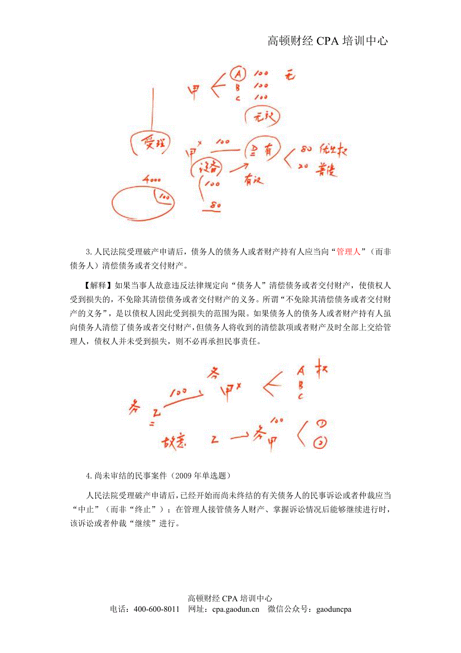 注会经济法科目考点解读第08章 企业破产法律制度02_第2页