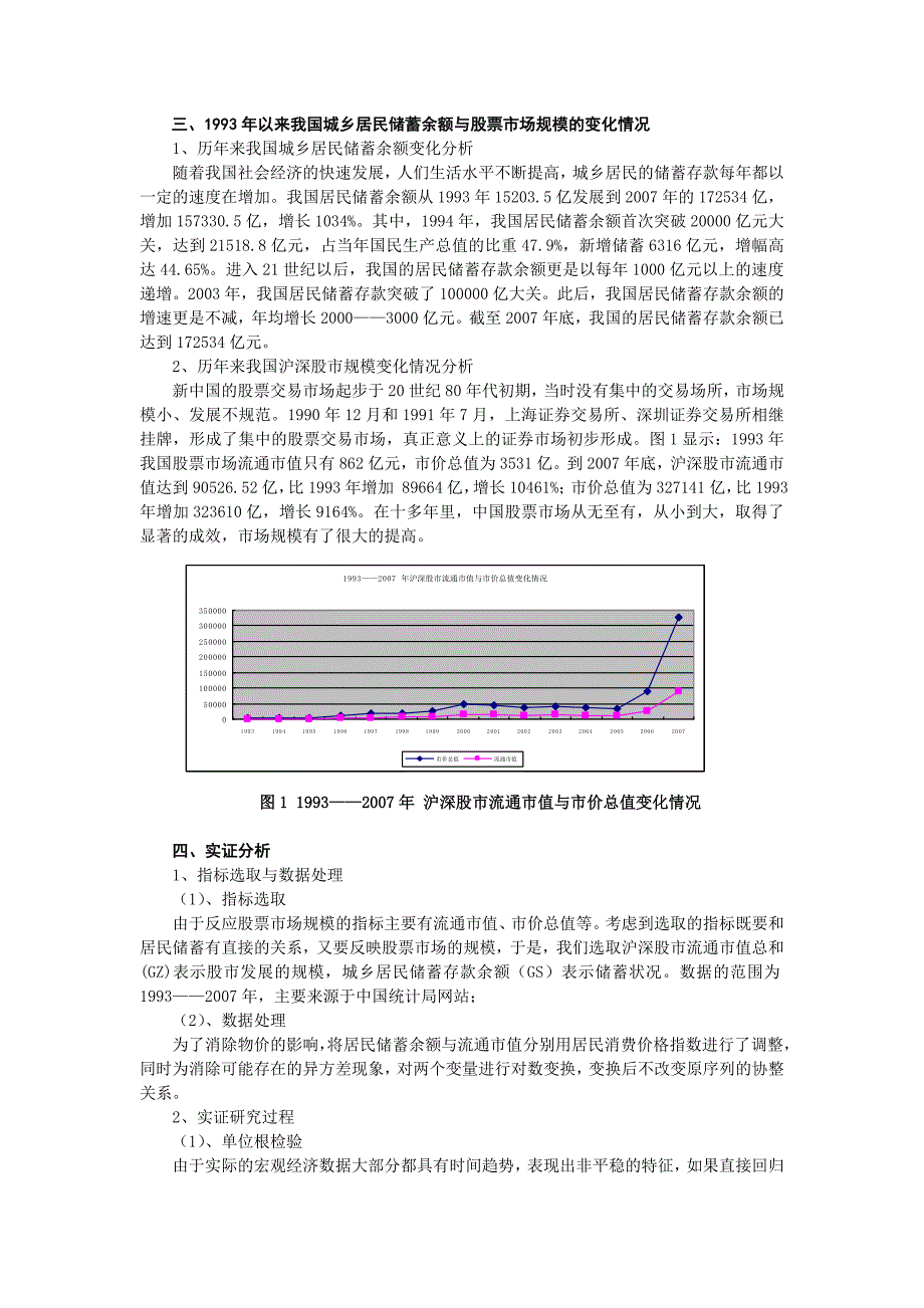 我国城乡居民储蓄与股市规模关系的实证研究_第2页