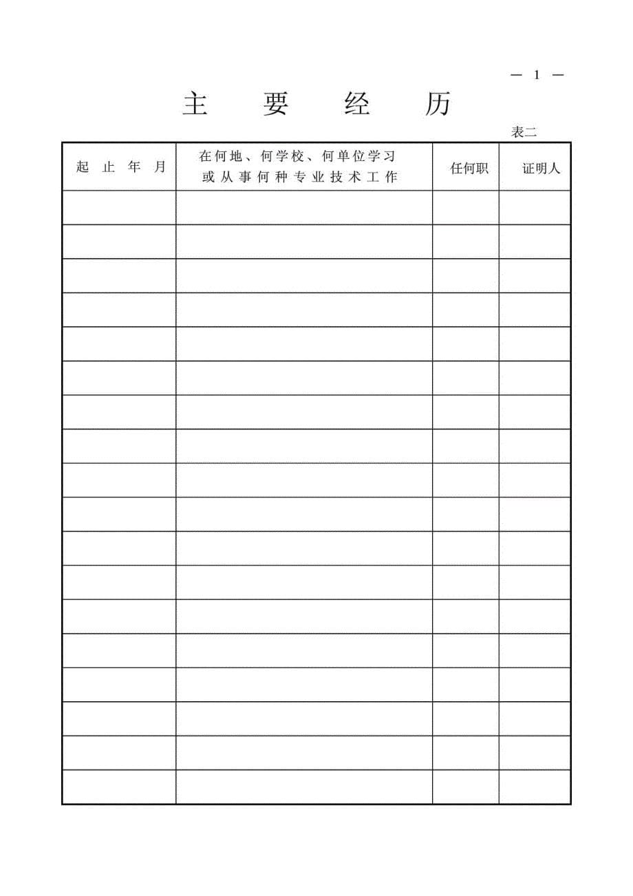广西壮族自治区 中级专业技术职务资格评审表_第5页
