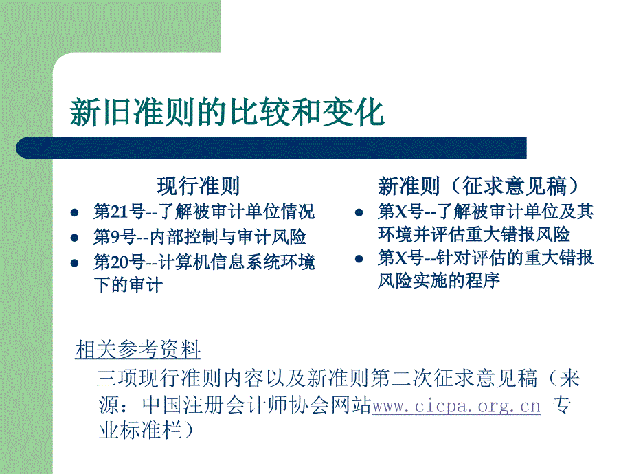 新旧审计准则的比较与总结_第2页