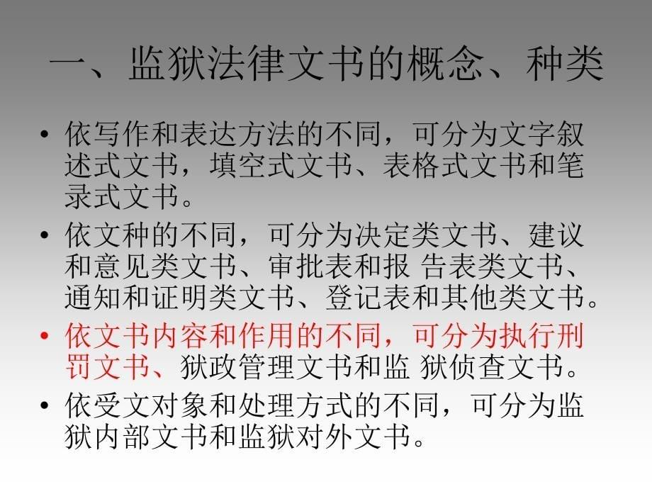 《法律讲堂》 第六章监狱法律文书_第5页