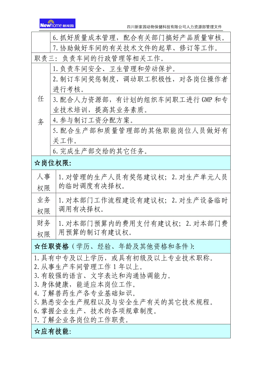 车间主任工作分析表_第2页