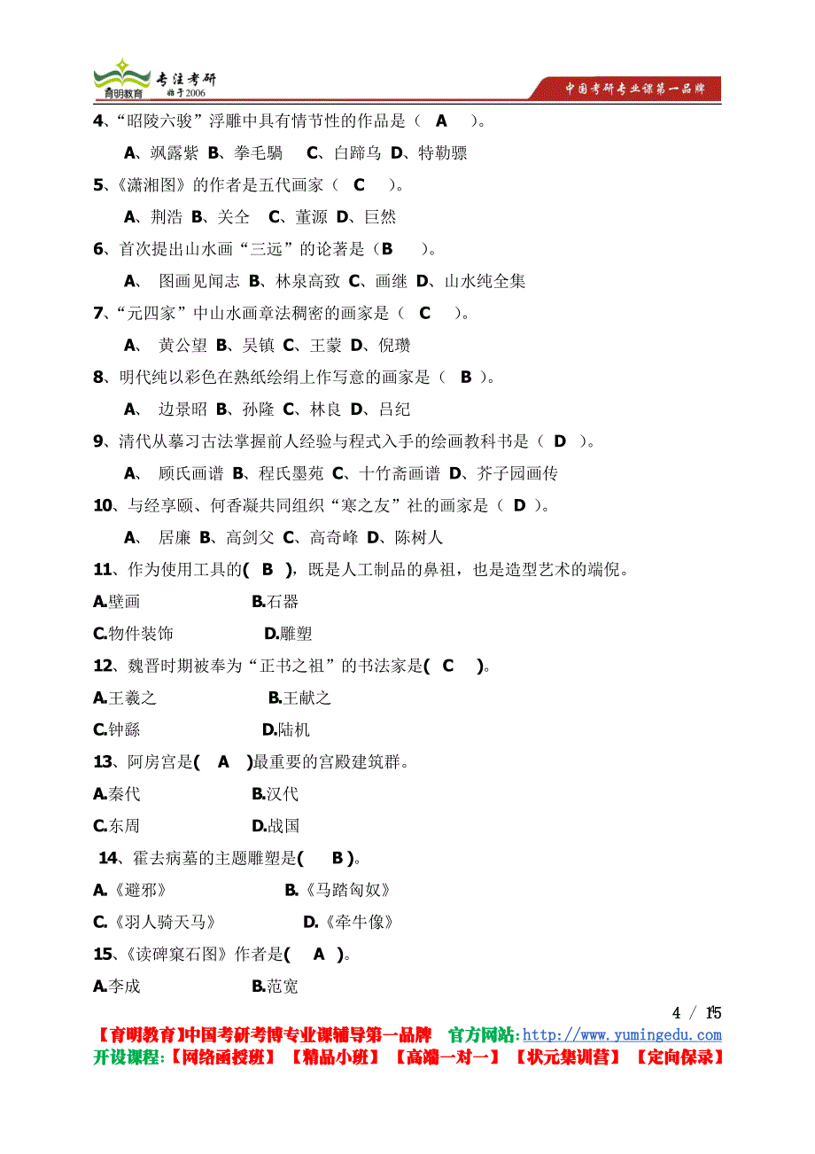 2015年中国艺术研究院 美术(专业学位)视觉传达设计 马泉 考研参考书 考研真题 笔记资料经验 考研辅导_第4页