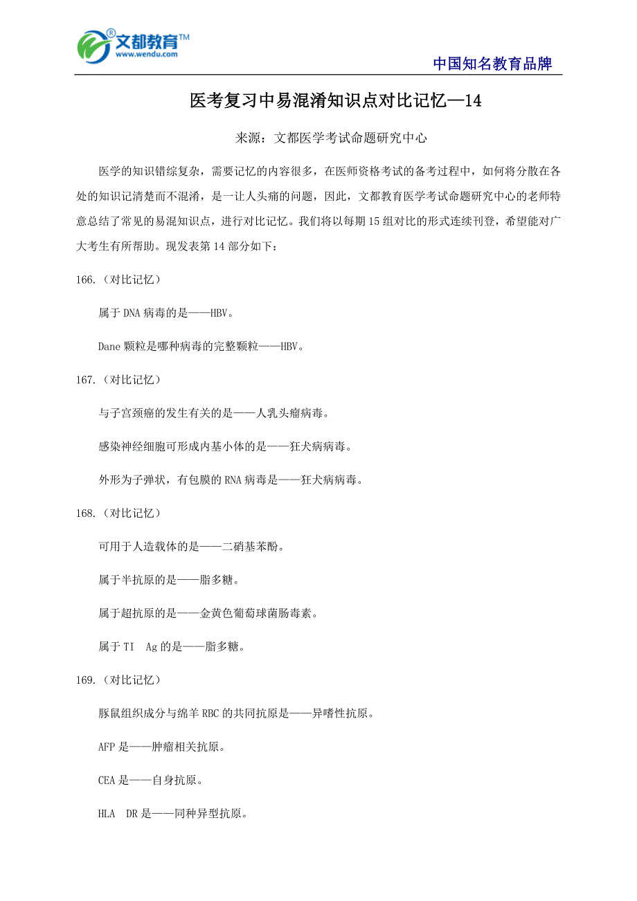 医考复习中易混淆知识点对比记忆—14_第1页
