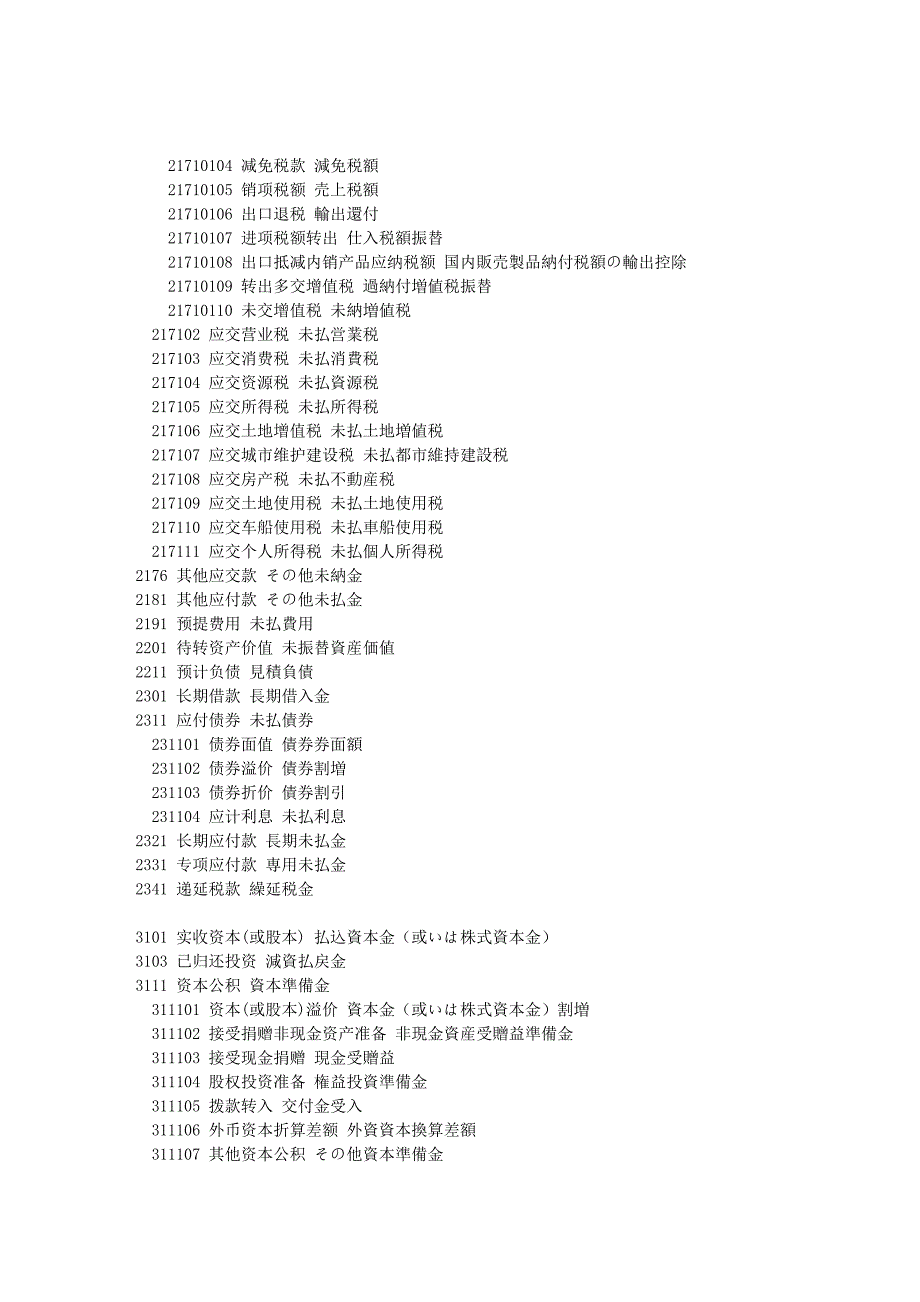 日语词汇分类---财会日语_第3页