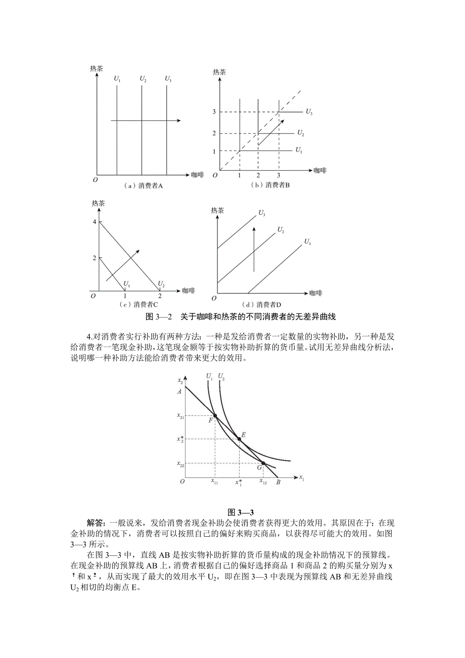 西方经济学 微观部分 第三章课后习题答案_第3页