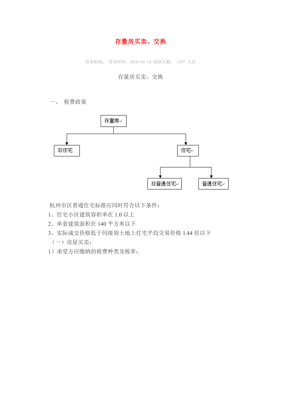 存量房买卖、交换税费_第1页