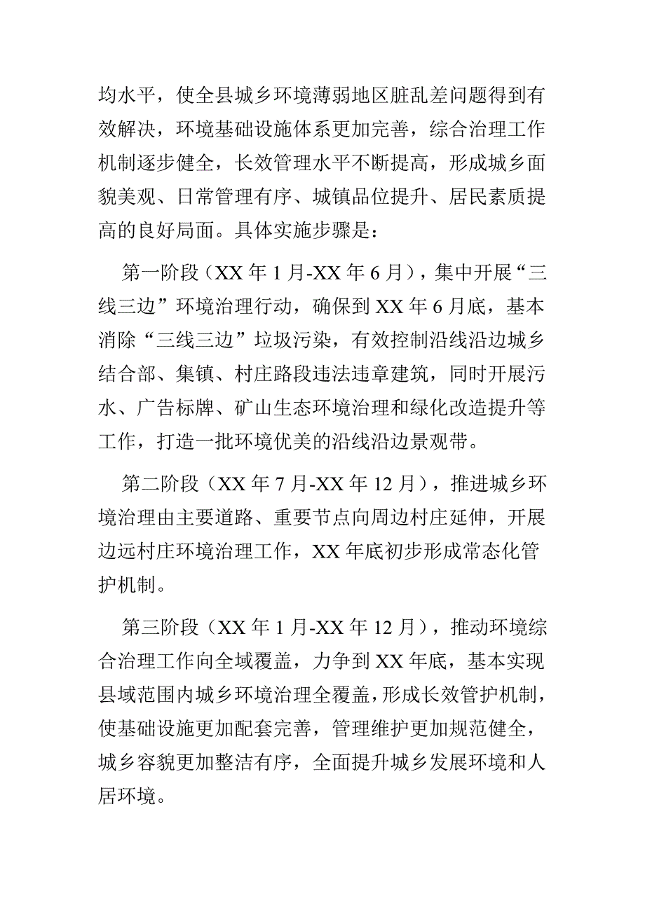 最新x县城乡人居环境综合治理工作实施范文_第2页