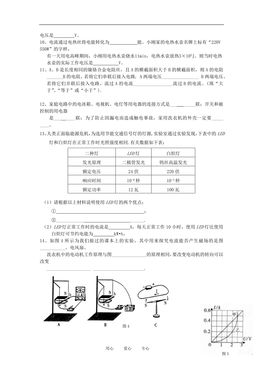 2012年八年级物理下学期期末模拟试卷(一) 人教新课标版_第2页