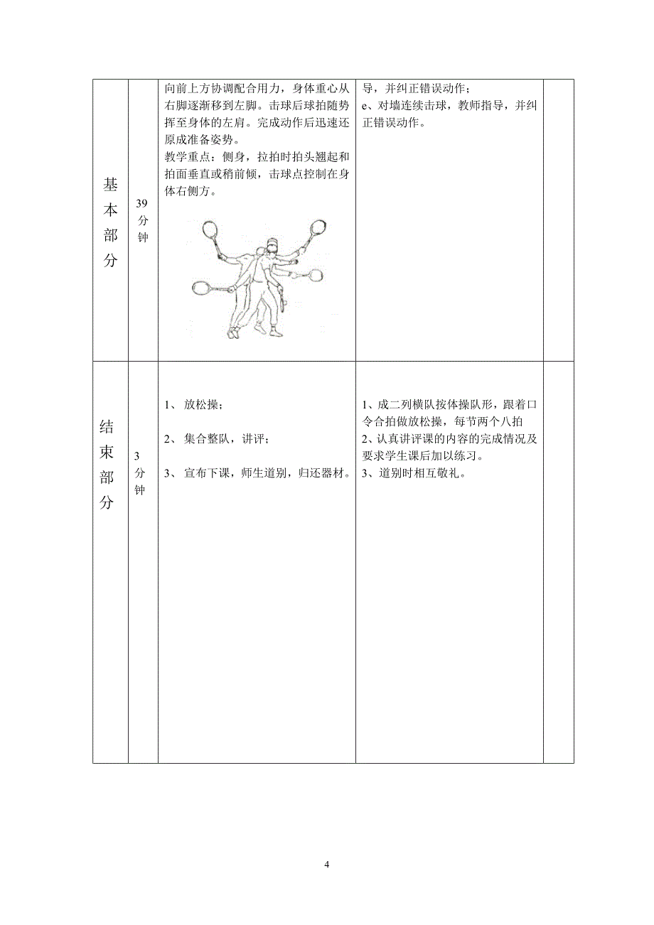 中山大学网球课教案_第4页