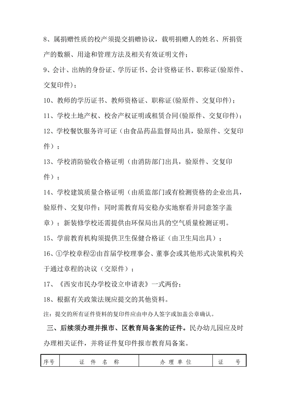 民办幼儿园申办条件、程序_第2页