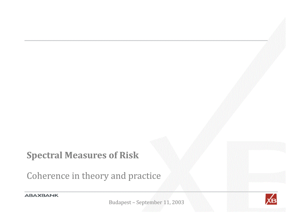 Coherent measures of Risk一致风险测度_第1页