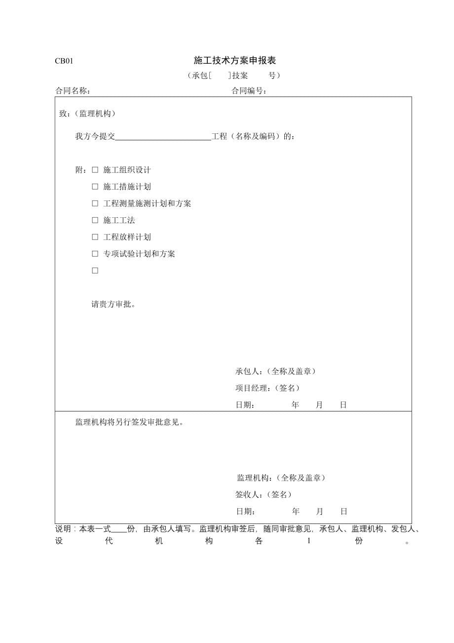 施工监理常用表格汇总_第5页