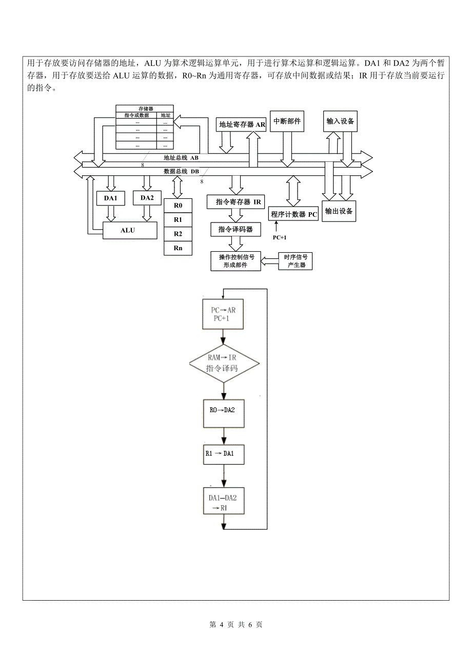 计算机组成原理2010-2011(a)参考答案_第4页