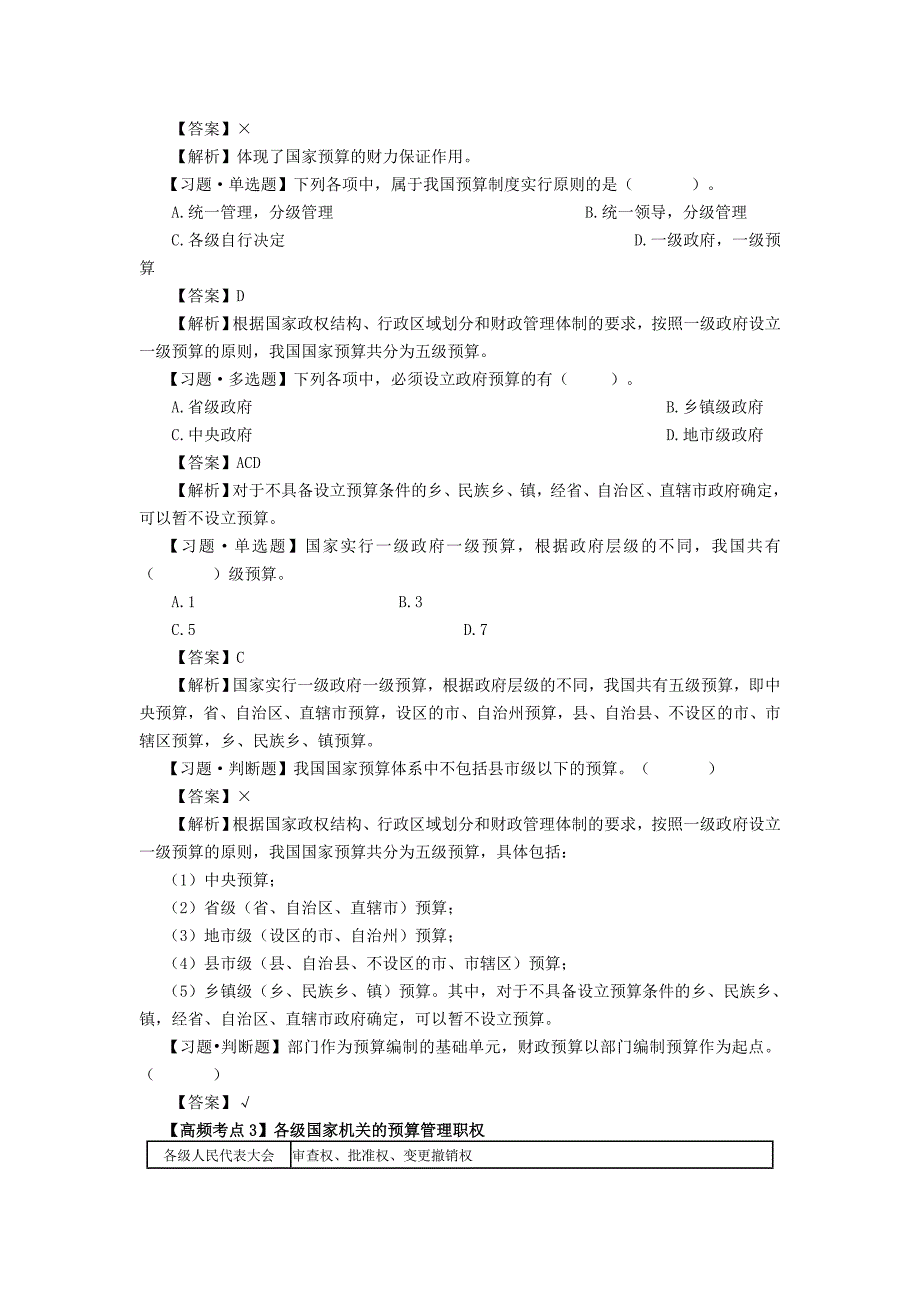 财经法规与职业道德考点——财政法律制度_第3页