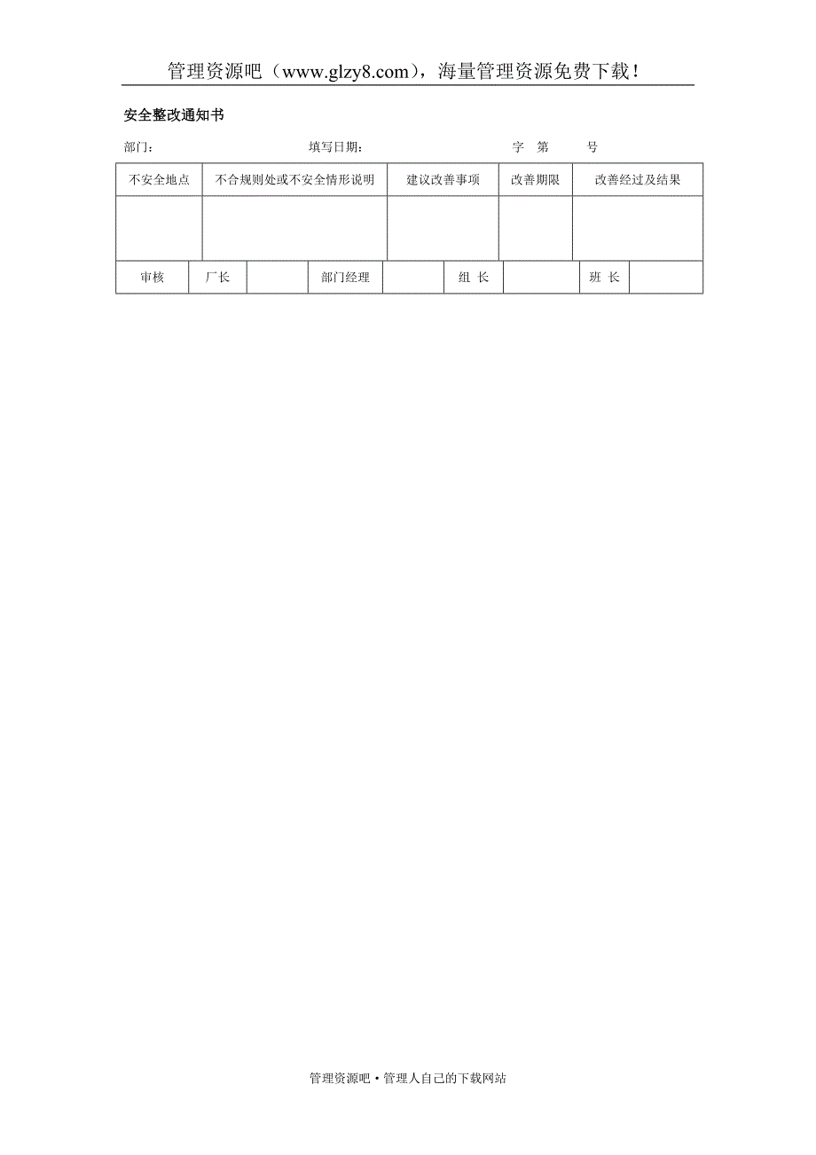 安全整改通知书_第1页