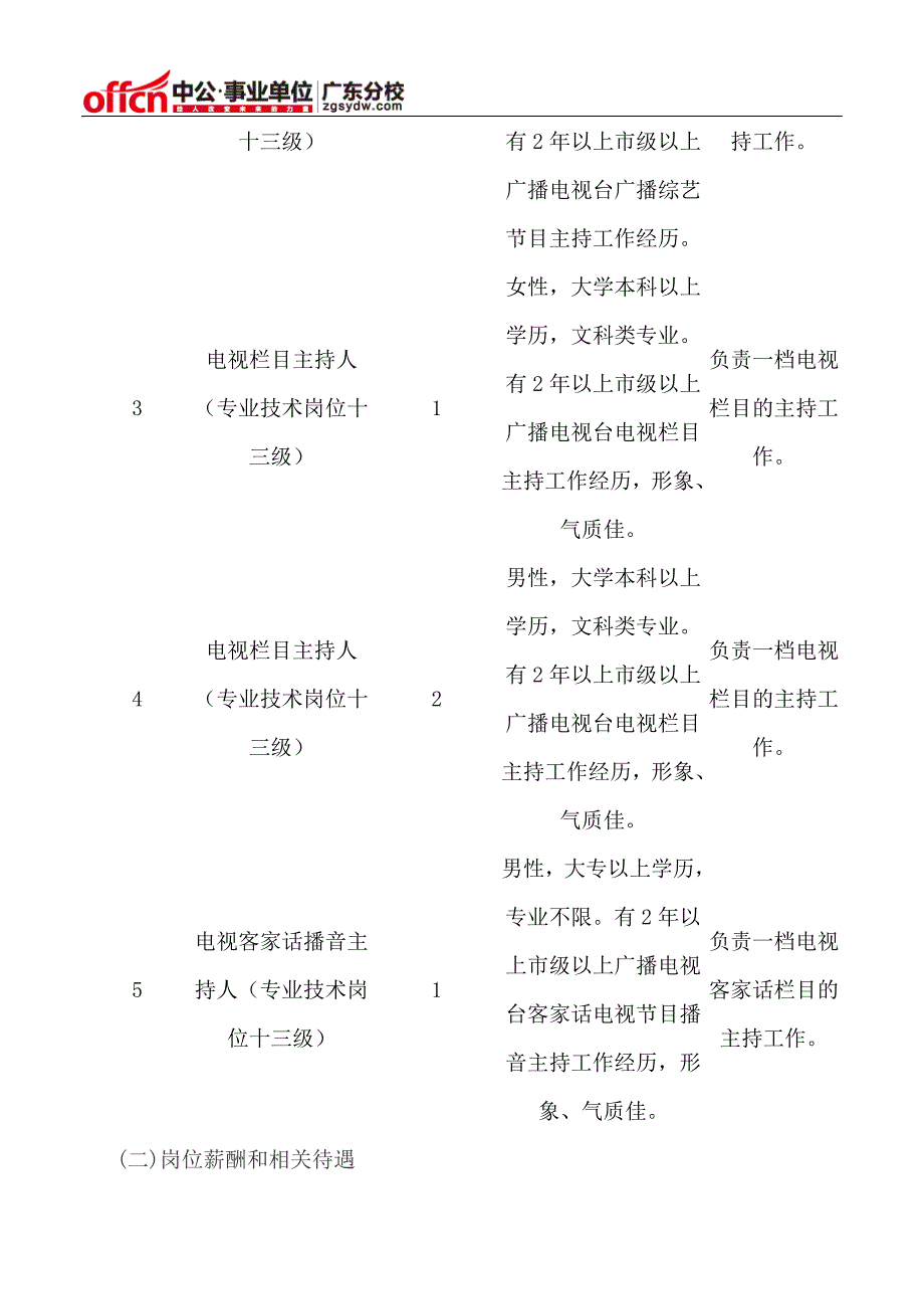 2015河源广播电视台事业单位招聘公告_第2页