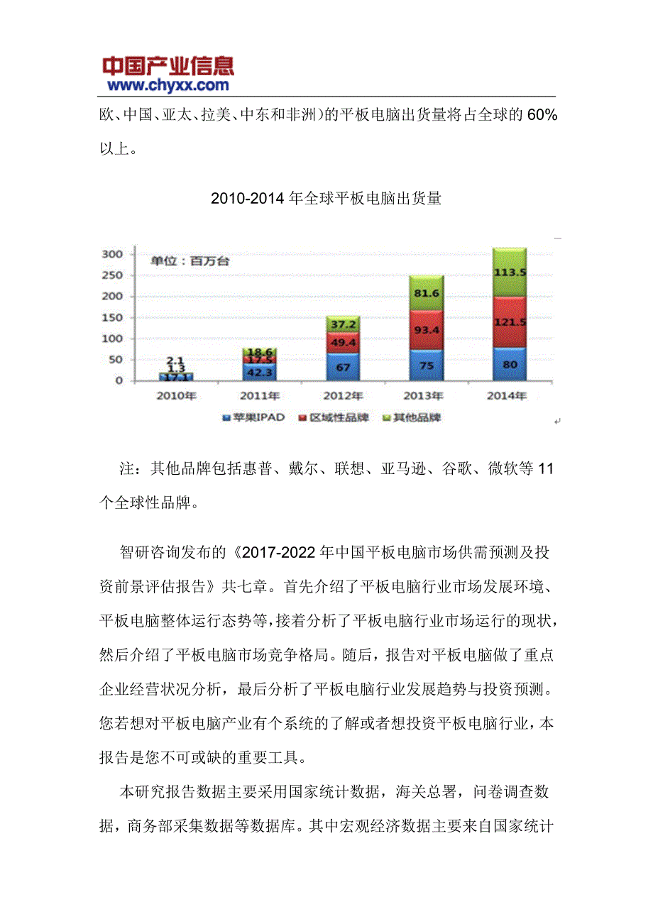 2017-2022年中国平板电脑市场供需预测报告(目录)_第4页