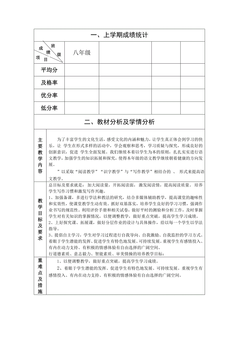 贵阳市2014-2015(1)九年级地方与校本课程教学计划_第2页