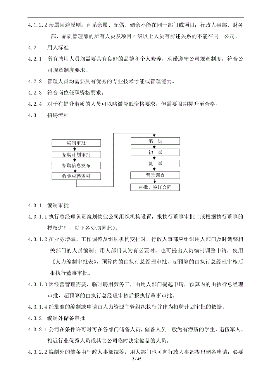 物业行政人事劳动管理规范_第2页