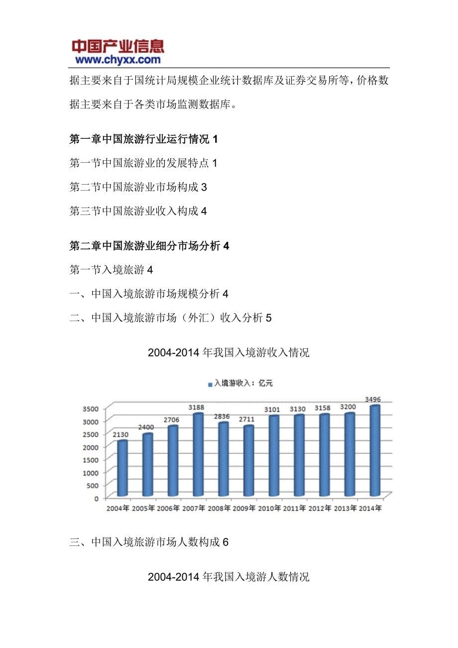 2017-2022年中国旅游市场深度调查报告(目录)_第5页