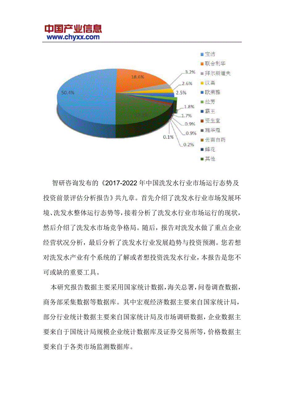 2017-2022年中国洗发水行业市场运行态势报告(目录)_第4页