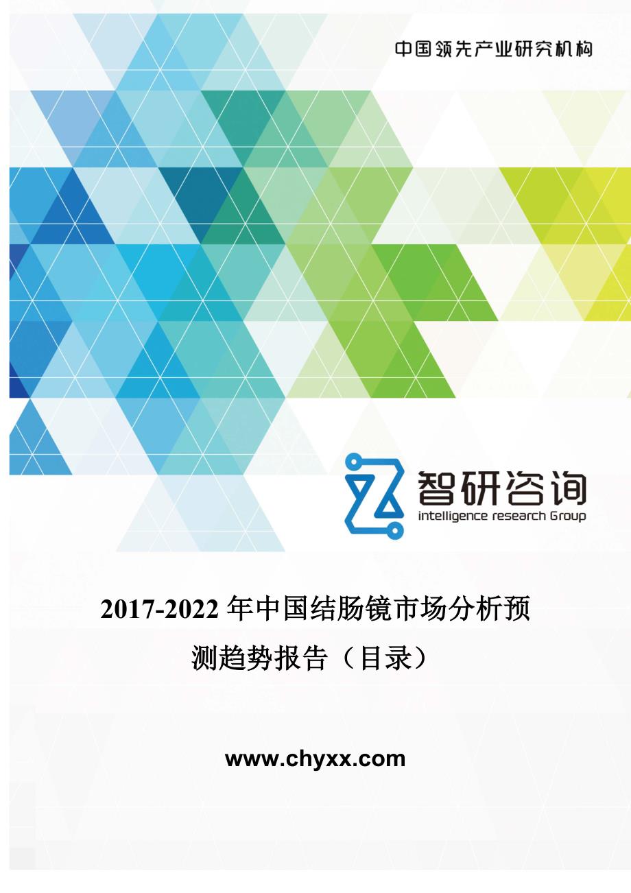2017-2022年中国结肠镜市场分析预测报告(目录)_第1页
