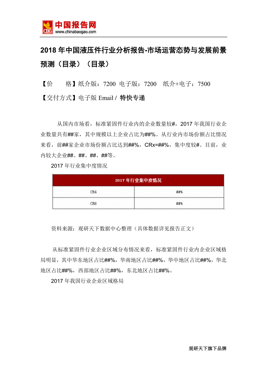 2018年中国液压件行业分析报告-市场运营态势与发展前景预测(目录)(目录)_第2页