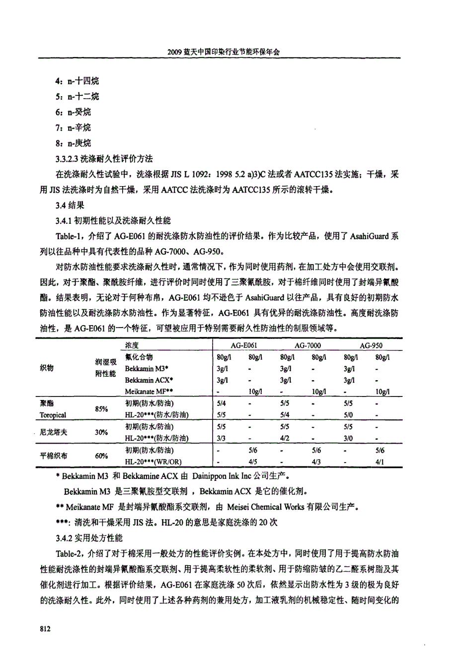 对应环境型含氟防水防油加工剂AsahiGuard+E系列+AG-E061_第4页