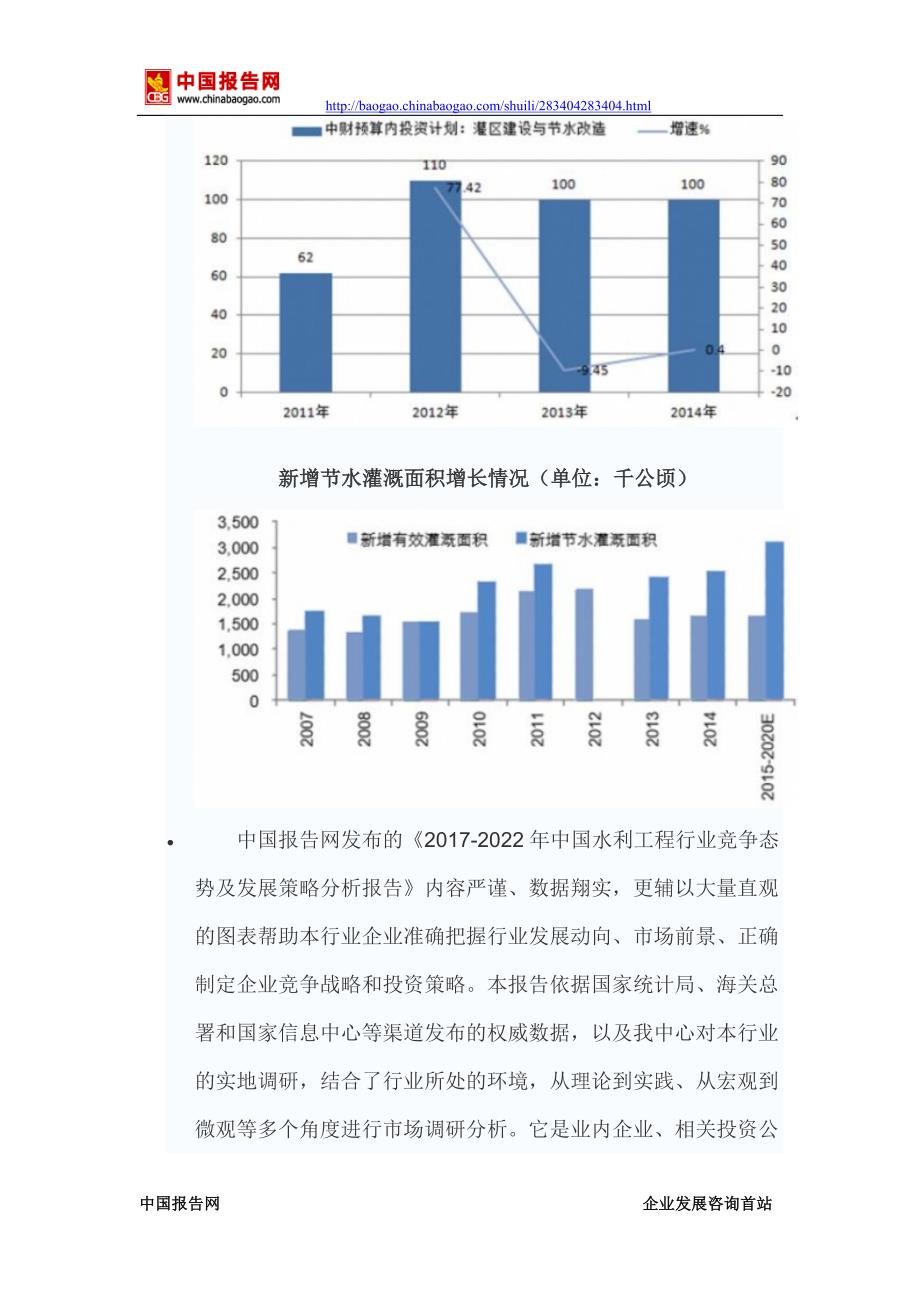2017-2022年中国水利工程行业竞争态势及发展策略分析报告(目录)_第3页
