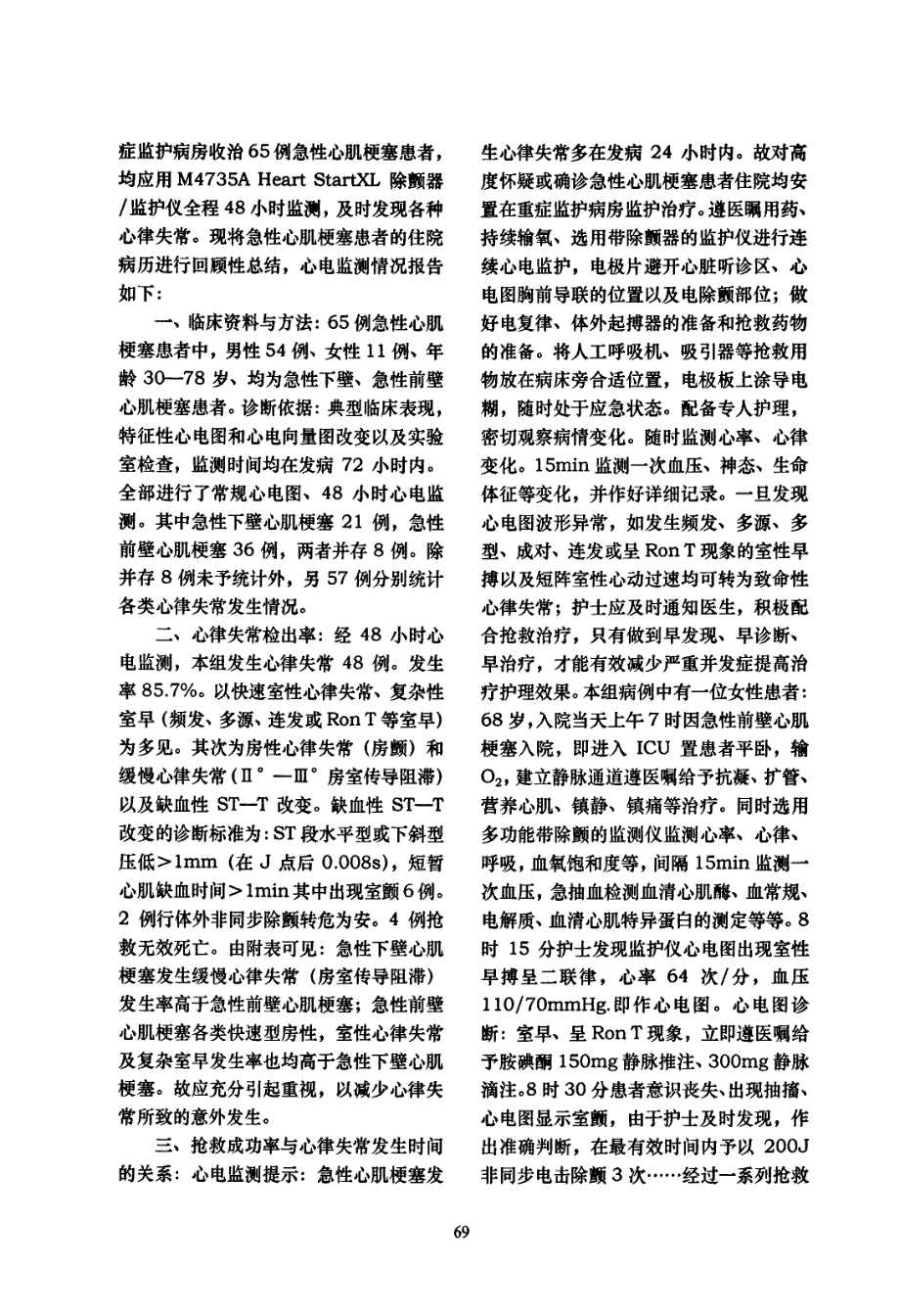 急性心肌梗塞的心电监测及临床护理_第2页