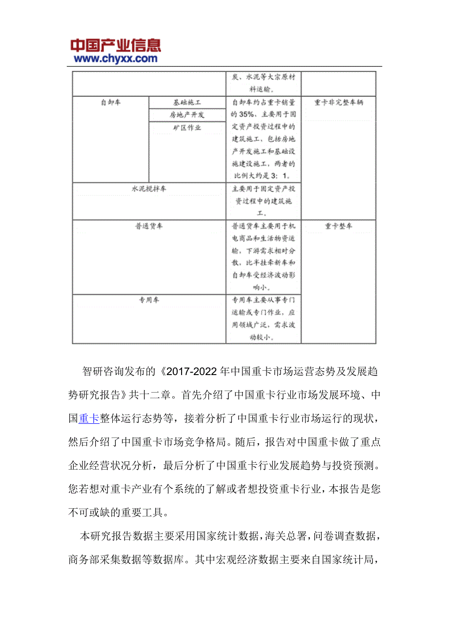 2017-2022年中国重卡市场运营态势研究报告(目录)_第4页