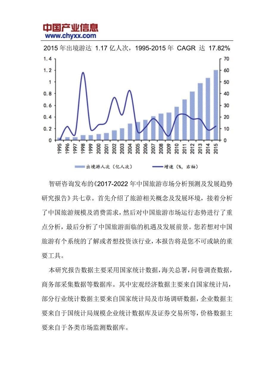 2017-2022年中国旅游市场发展趋势研究报告(目录)_第5页