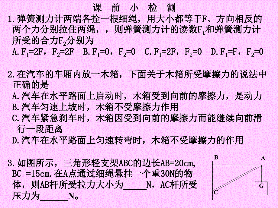 共点力作用下物体的平衡条件_第1页