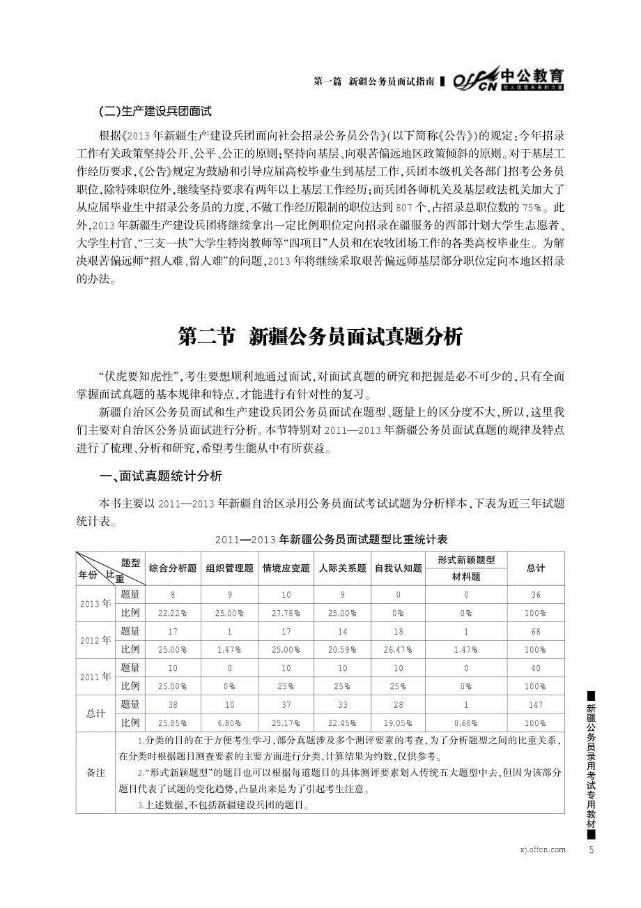 公务员面试资料 新疆公务员录用考试 全真面试教程 第1篇 新疆公务员面试指南_第5页