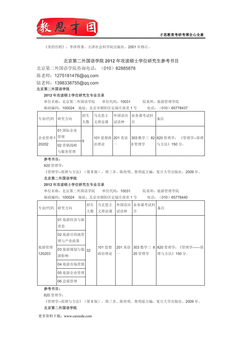 2016年北京第二外国语学院美学考研真题解析参考书_第2页