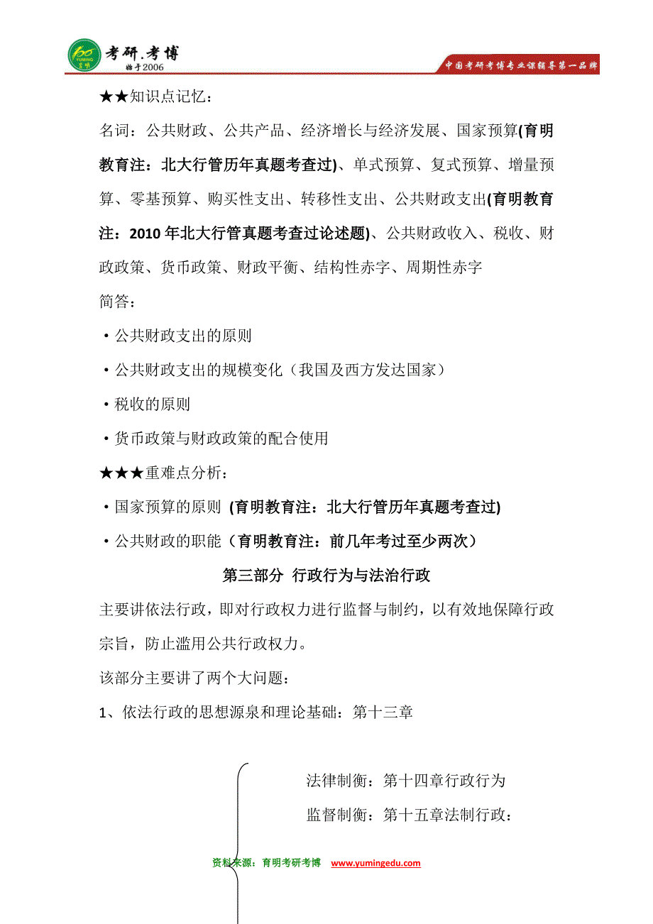 【独家专题】2016年北京大学行政管理考研《公共行政学》核心重点·_第2页